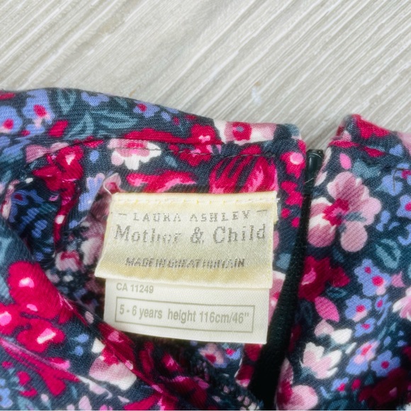 Vintage 80s Laura Ashley floral mom & me Prairie cottage core Boho dress 5-6year - Picture 3 of 5